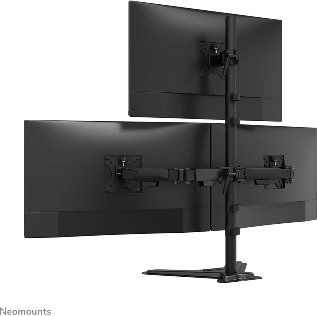 Neomounts DS45-600BL2-1 Monitorstandaard 3x 10-32" - Zwart - afbeelding 6 van 6