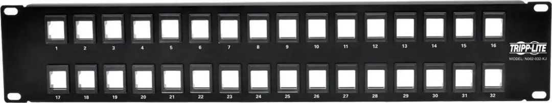 Tripp Lite N062-032-KJ Patchpaneel 1U - Zwart