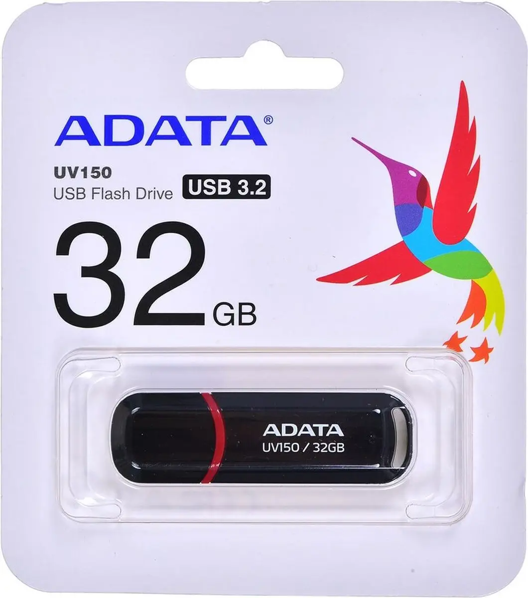 ADATA DashDrive UV150 32GB USB-Stick - Zwart