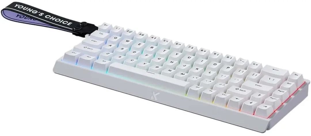 MCHOSE Ace68 MC-Ace68-15 Mechanisch Gaming Toetsenbord - Wit 65% Ice Blue