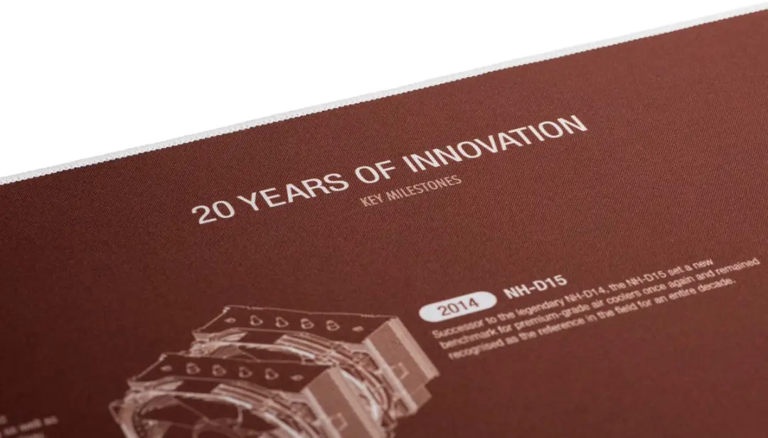 Noctua NP-DM3 Anniversary Deskmats - Bruin - afbeelding 6 van 6