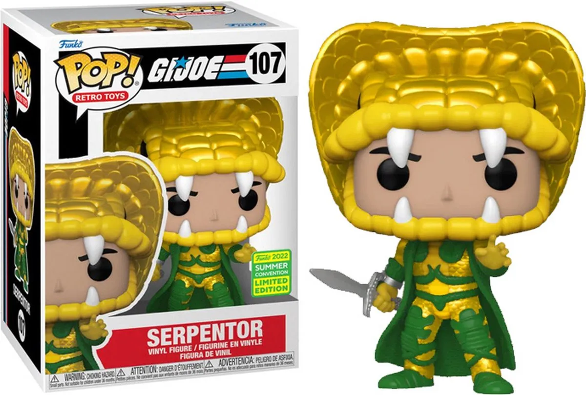 Funko Pop! G.I. Joe Serpentor #107 - SDCC 2022 Exclusive - Multi
