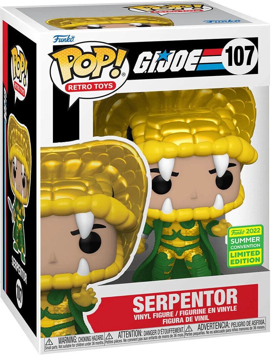 Funko Pop! G.I. Joe Serpentor #107 - SDCC 2022 Exclusive - Multi