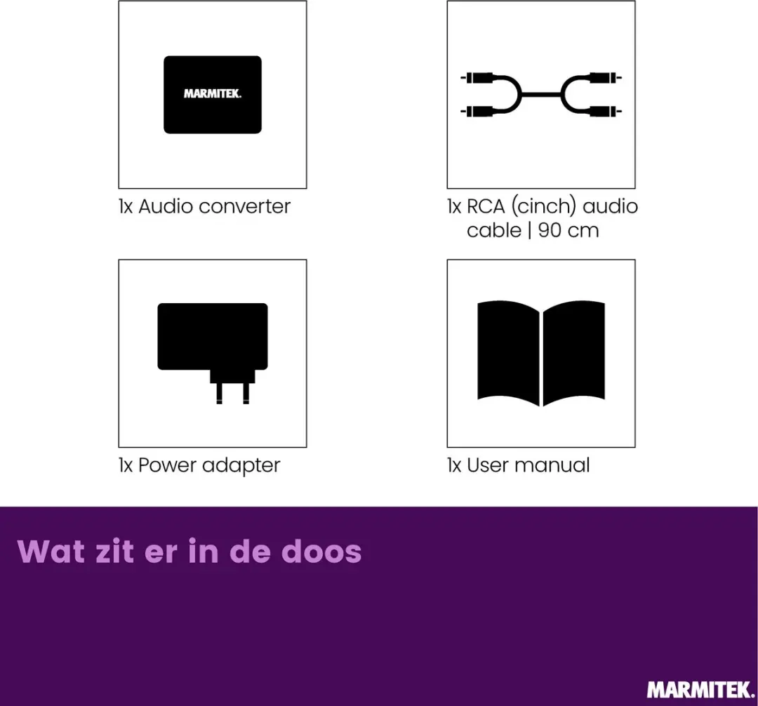 Marmitek Connect DA21 DAC Converter - Digitaal naar analoog - 25008127 - afbeelding 6 van 6