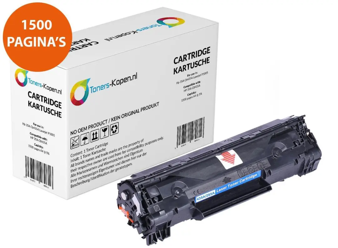 HP CB435A Toner Zwart - 3.000 Pagina's