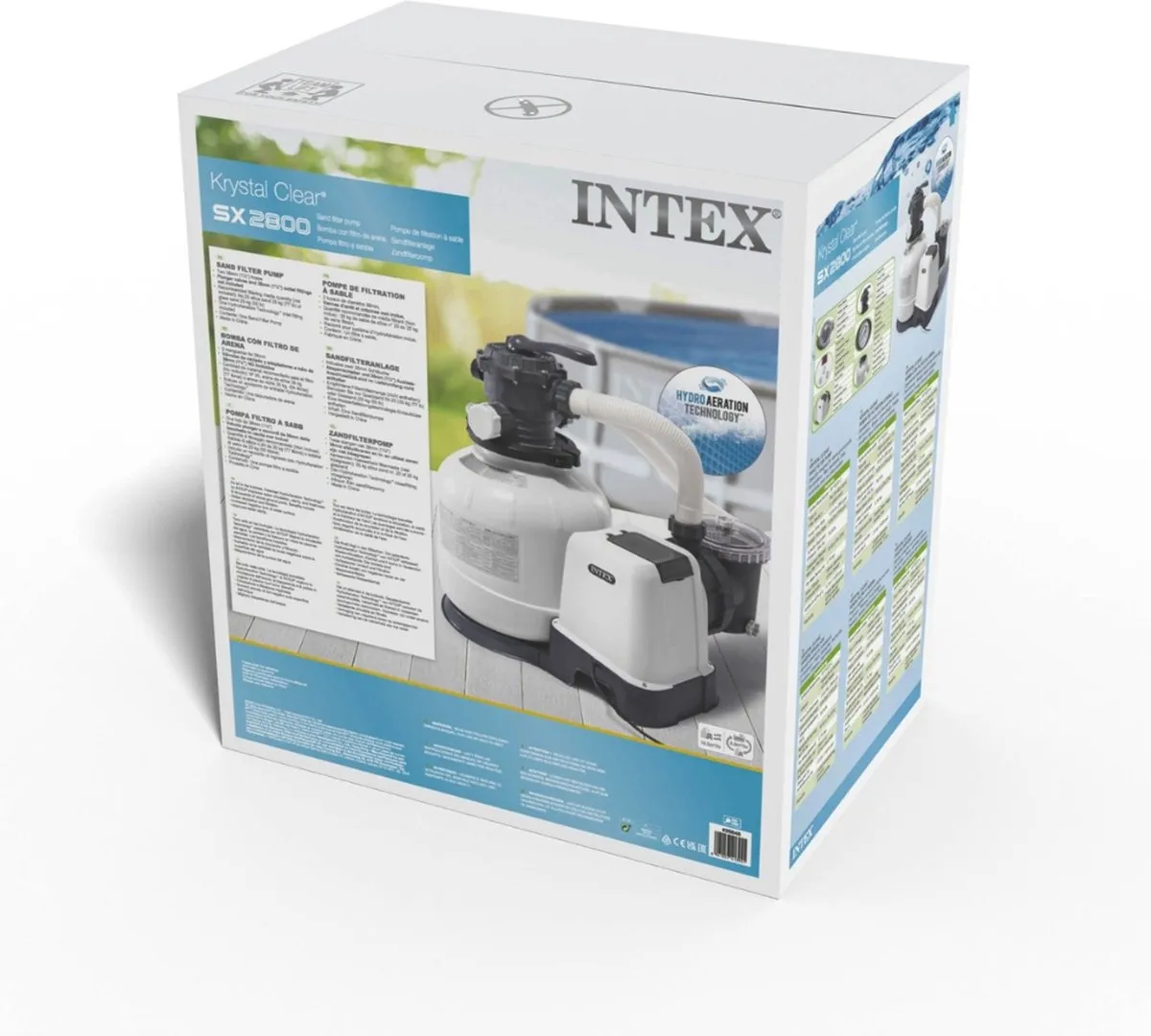 Intex 26648GS Zandfilterpomp 8000L/u - 25kg - Teststrips