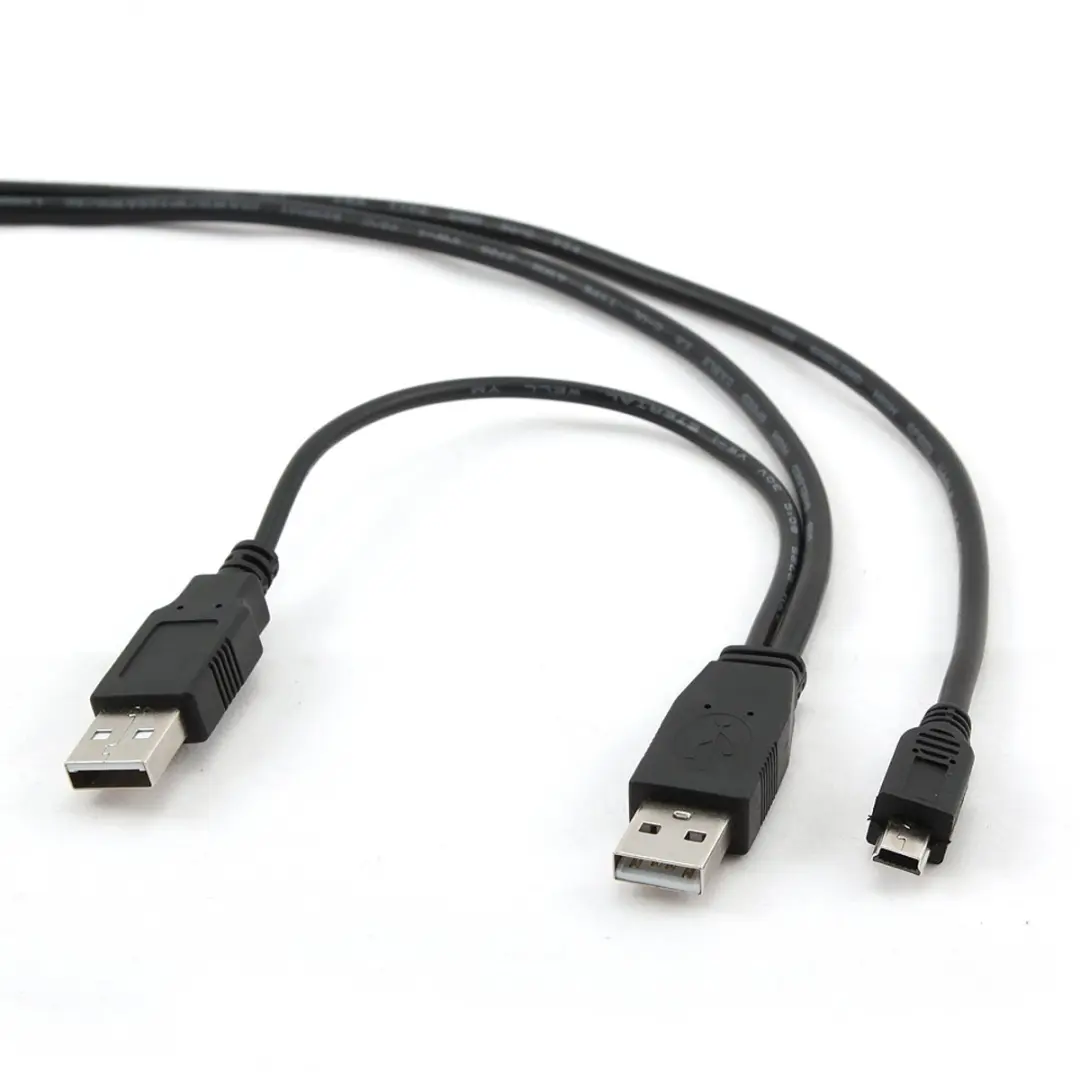 Cablexpert CCP-USB22-AM5P-3 USB-kabel - 2x USB - mini USB - Zwart