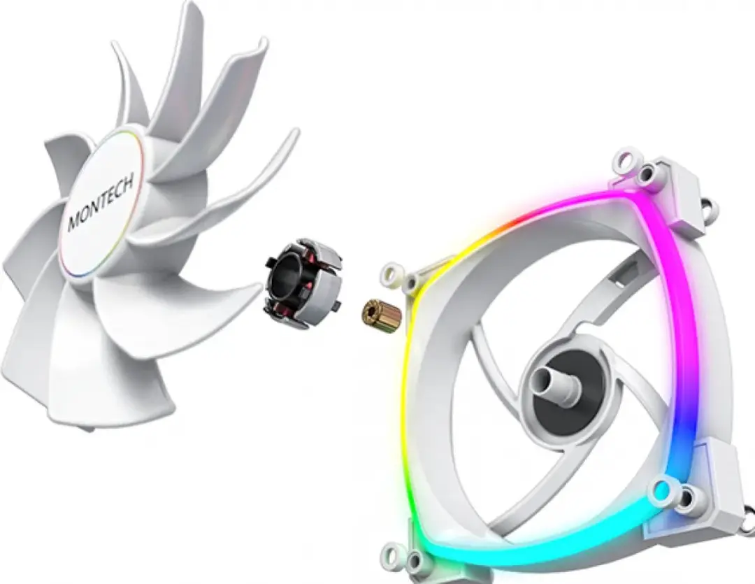 Montech RX140 PWM ARGB Ventilator 140mm - Wit