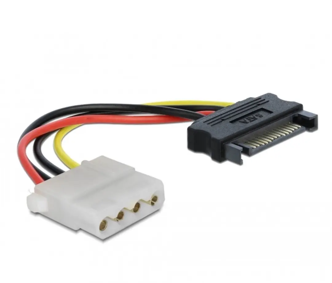 Cablexpert SATA naar Molex Adapter 0,10m