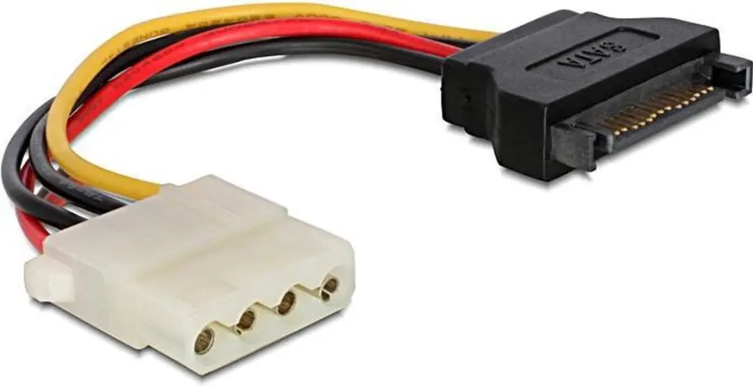 Cablexpert SATA naar Molex Adapter 0,10m