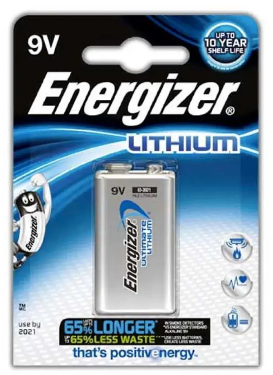 Energizer Ultimate Lithium 9V MN1604 Batterij