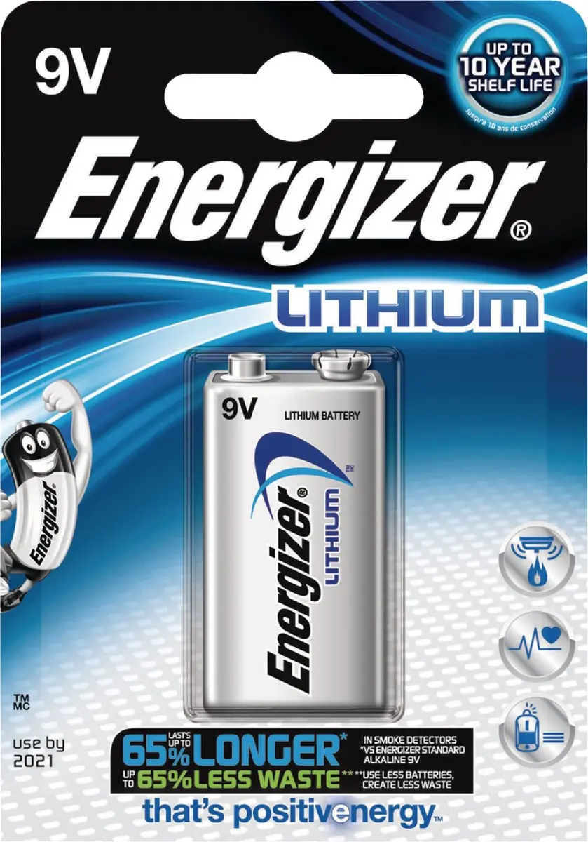 Energizer Ultimate Lithium 9V MN1604 Batterij