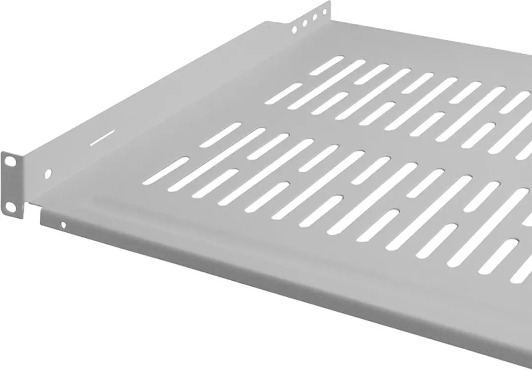 Logilink 19" Vaste Legbord 1 HE - 350mm Diep - Grijs - afbeelding 3 van 5