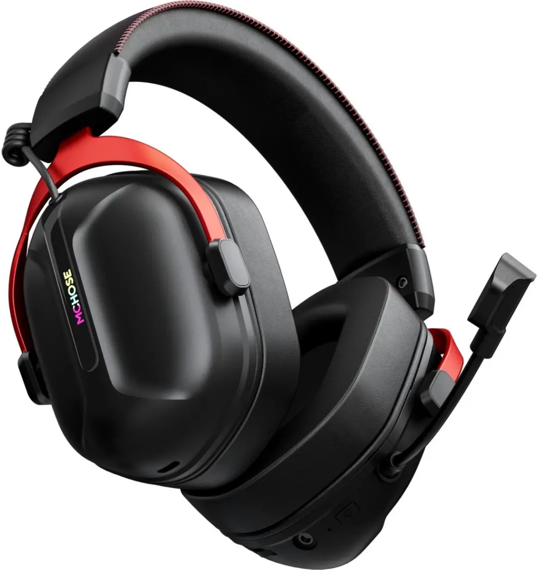 MCHOSE S9 Series Gaming Headset Draadloos Rood/Zwart