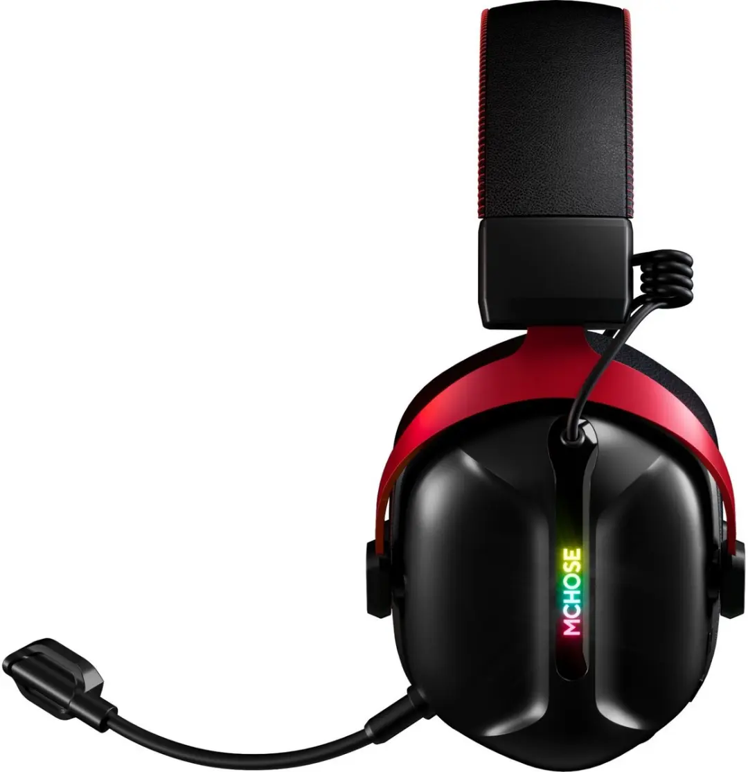 MCHOSE S9 Series Gaming Headset Draadloos Rood/Zwart