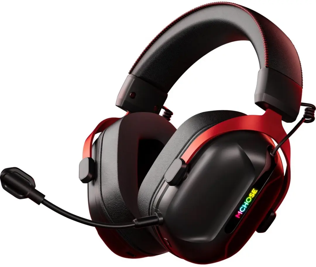 MCHOSE S9 Series Gaming Headset Draadloos Rood/Zwart