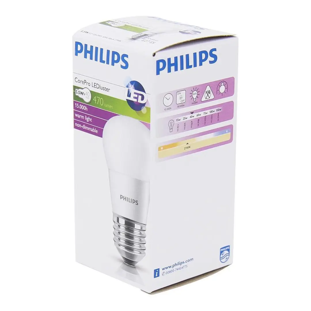 Philips Corepro LEDluster E27 5.5W 2700K - Mat - afbeelding 3 van 6