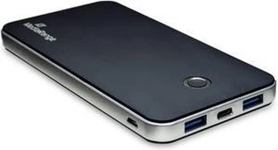 MediaRange Powerbank 10000mAh - 4x Smartphone - USB-C/Micro USB - Zwart