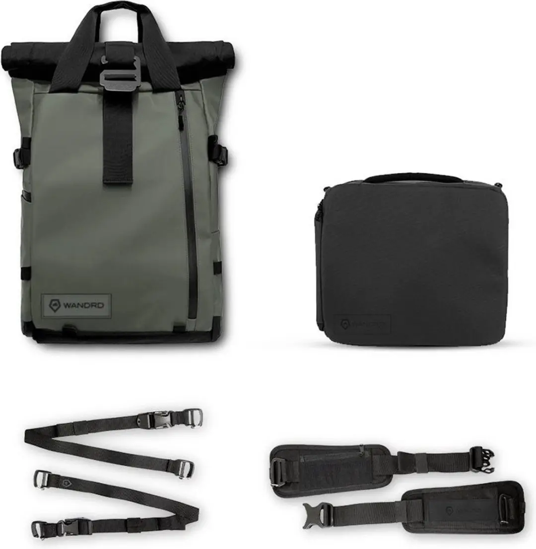Wandrd PRVKE 21L Rugtas - Groen - 2 Lenzen - 15 inch