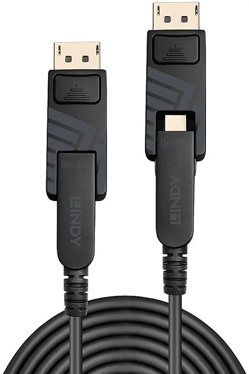 Lindy 38486 DisplayPort Kabel 100m - Mini DisplayPort - Zwart