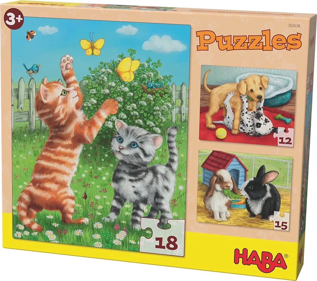 Haba Legpuzzel Huisdieren Junior 3-in-1