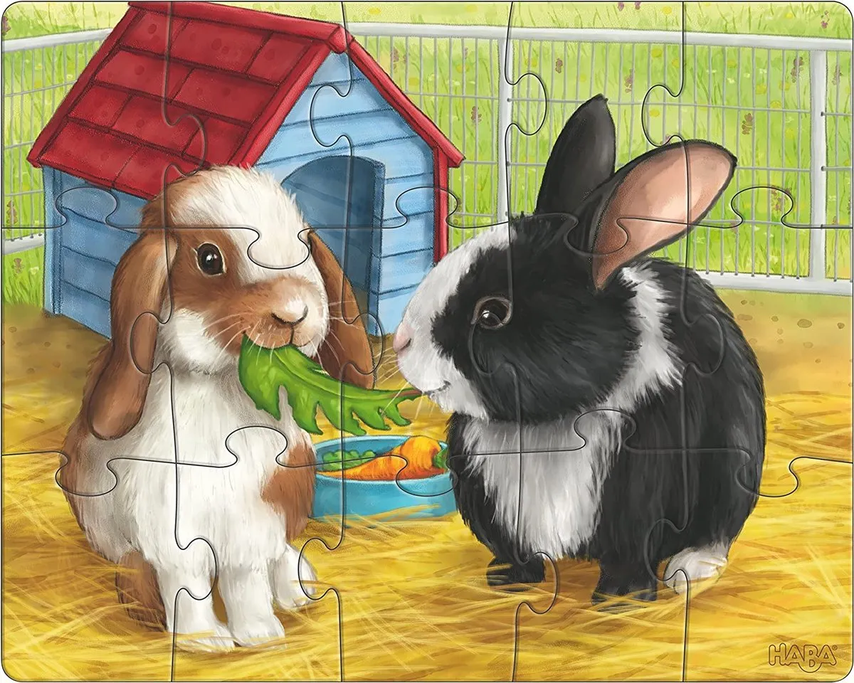 Haba Legpuzzel Huisdieren Junior 3-in-1 - 45 Stukjes - Multicolor
