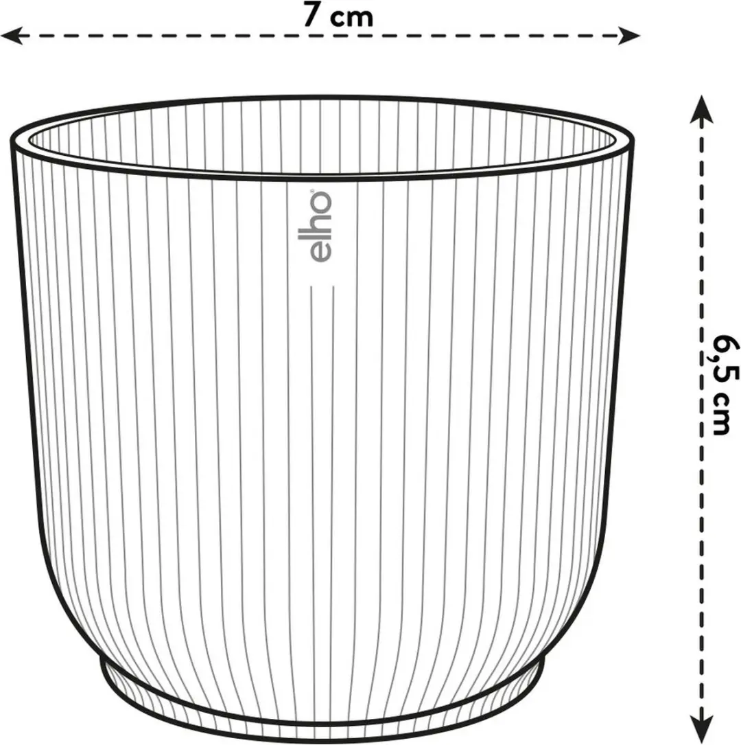 Elho Vibes Fold Rond Mini 7 Bloempot - 0,2L - Sorbet Groen