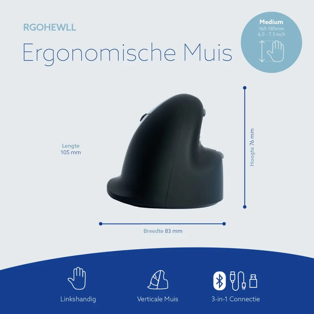 R-Go HE Break - Medium Links - 3-in-1 Bluetooth/2.4GHz/USB