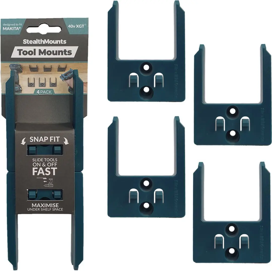 StealthMounts TM-MK40-BLU-4 Machinehouder - Makita XGT 40V Max - Blauw