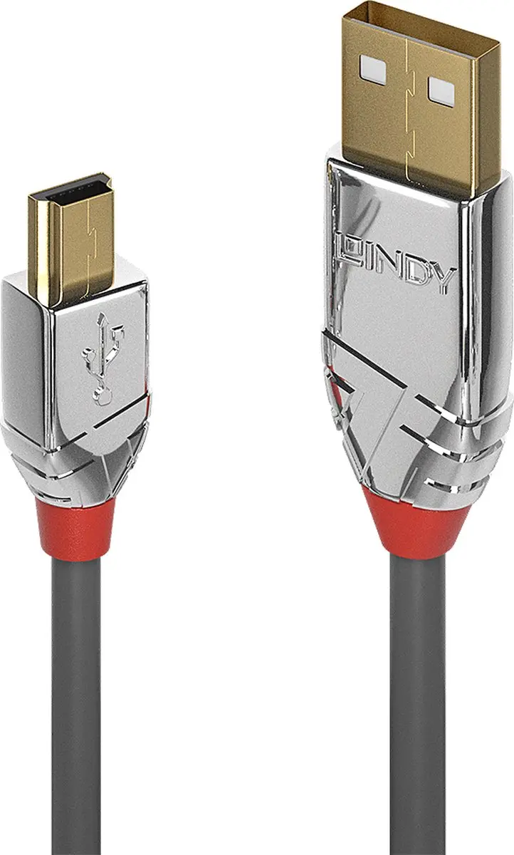 Lindy 36633 USB-kabel USB-A naar USB-mini-B 3m