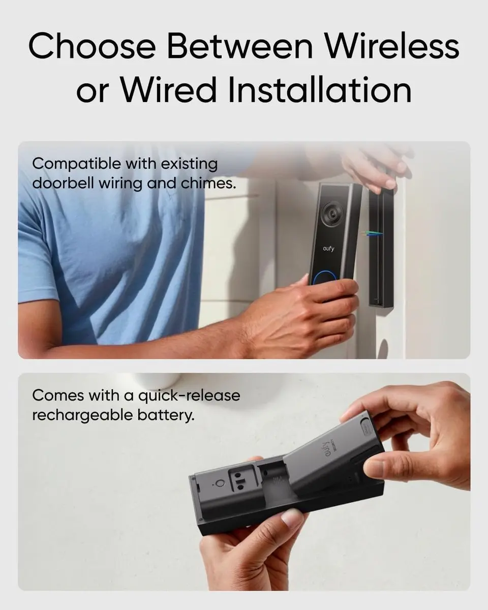 Anker eufy Video Doorbell C31 2K - Zwart