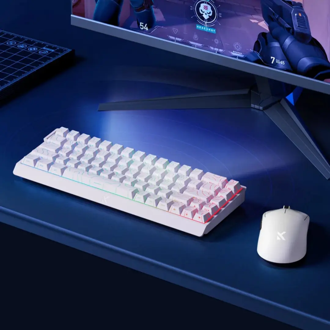 MCHOSE Ace 68 Gaming Keyboard - Roze Rood
