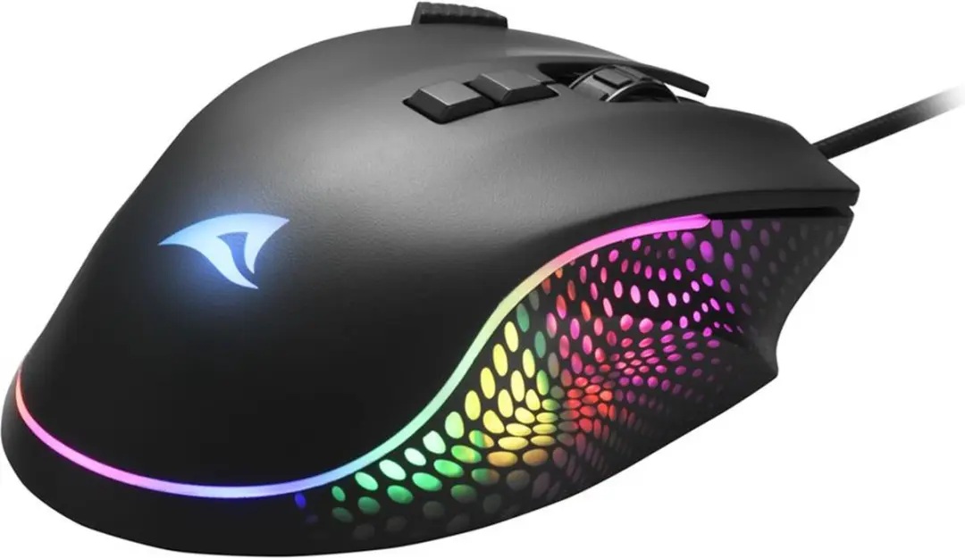 Sharkoon SHARK Force 3 Gamingmuis 12800 DPI - 8 Knoppen - Zwart
