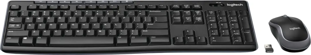Logitech MK270 Draadloos Toetsenbord en Muis - Zwart