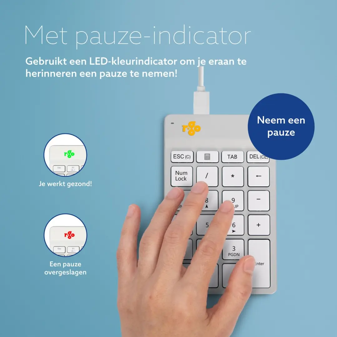 R-Go Numpad RGOCONMWDWH - Wit