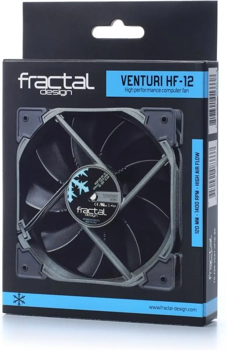 Fractal Design Venturi HP-12 PWM Ventilator 12cm - Zwart/Grijs