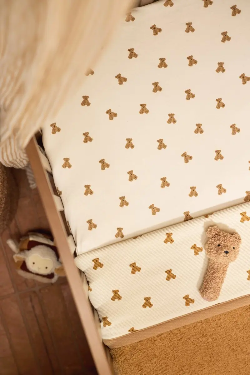 Jollein Hoeslaken Jersey 60x120cm Mini Teddy Bear