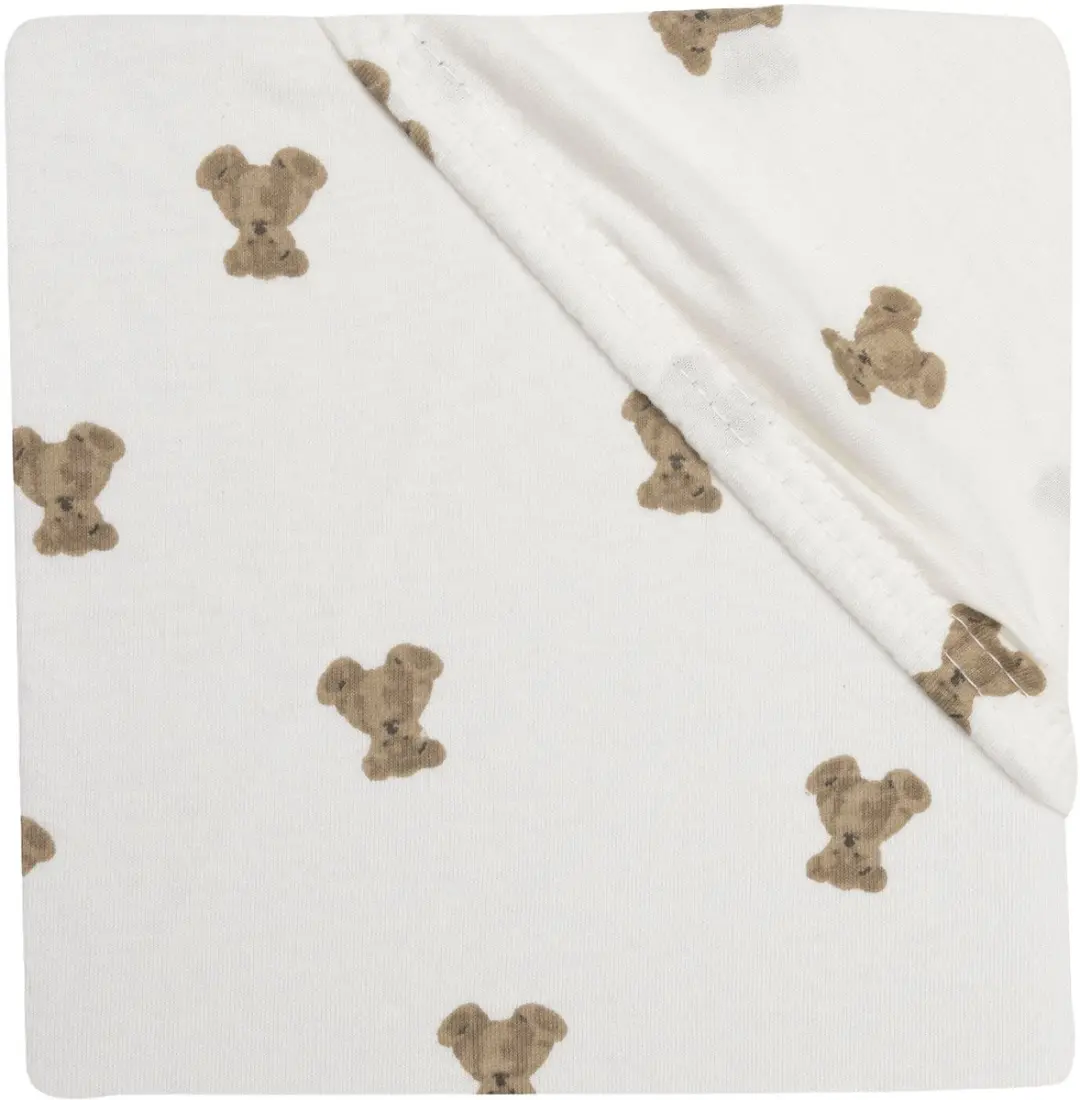 Jollein Hoeslaken Jersey 60x120cm Mini Teddy Bear