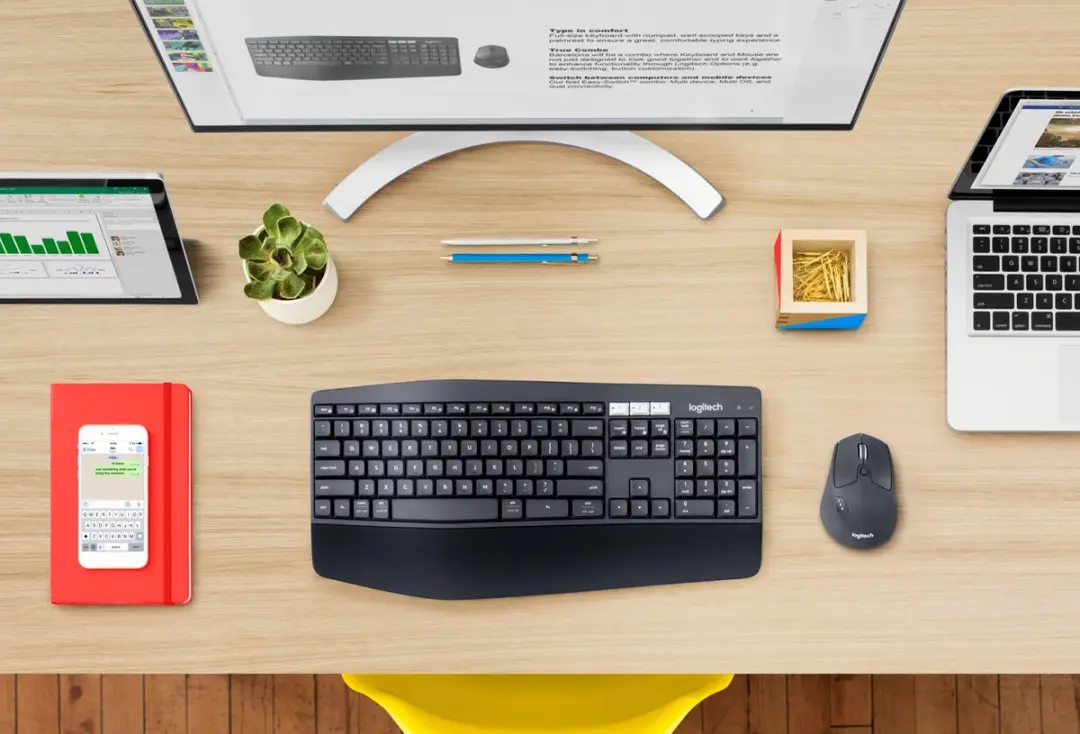 Logitech MK850 Draadloos Toetsenbord & Muis - Azerty - Zwart