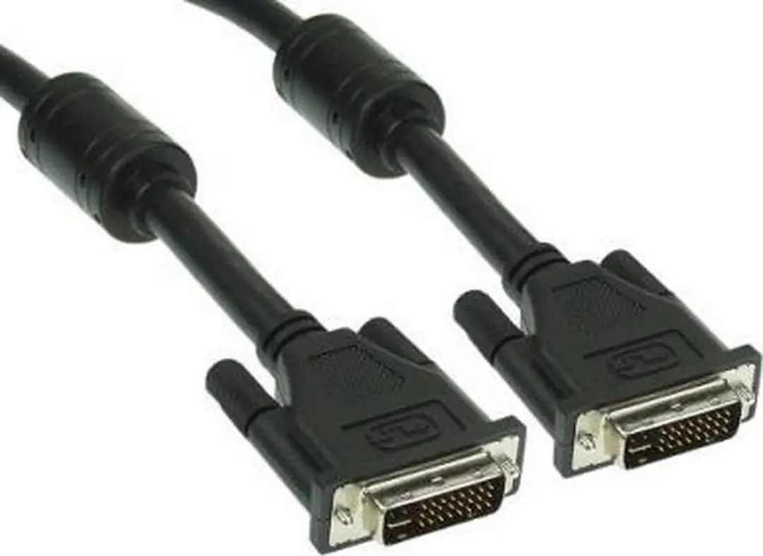 InLine DVI-I Kabel 24+5 Male/Male Dual Link 1,8m - Zwart