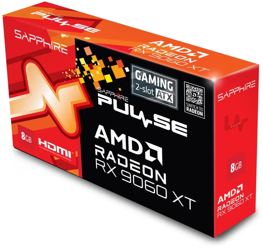 Sapphire Pulse Radeon RX 9060 XT 8GB - 450W