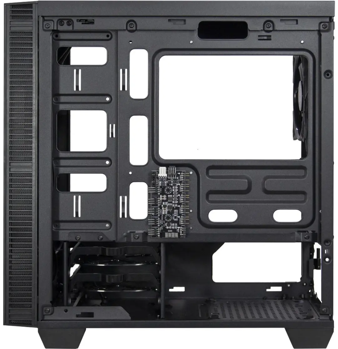 Intertech X-608 Infinity Micro Tower - 5x 2.5" 2x 3.5" - Zwart
