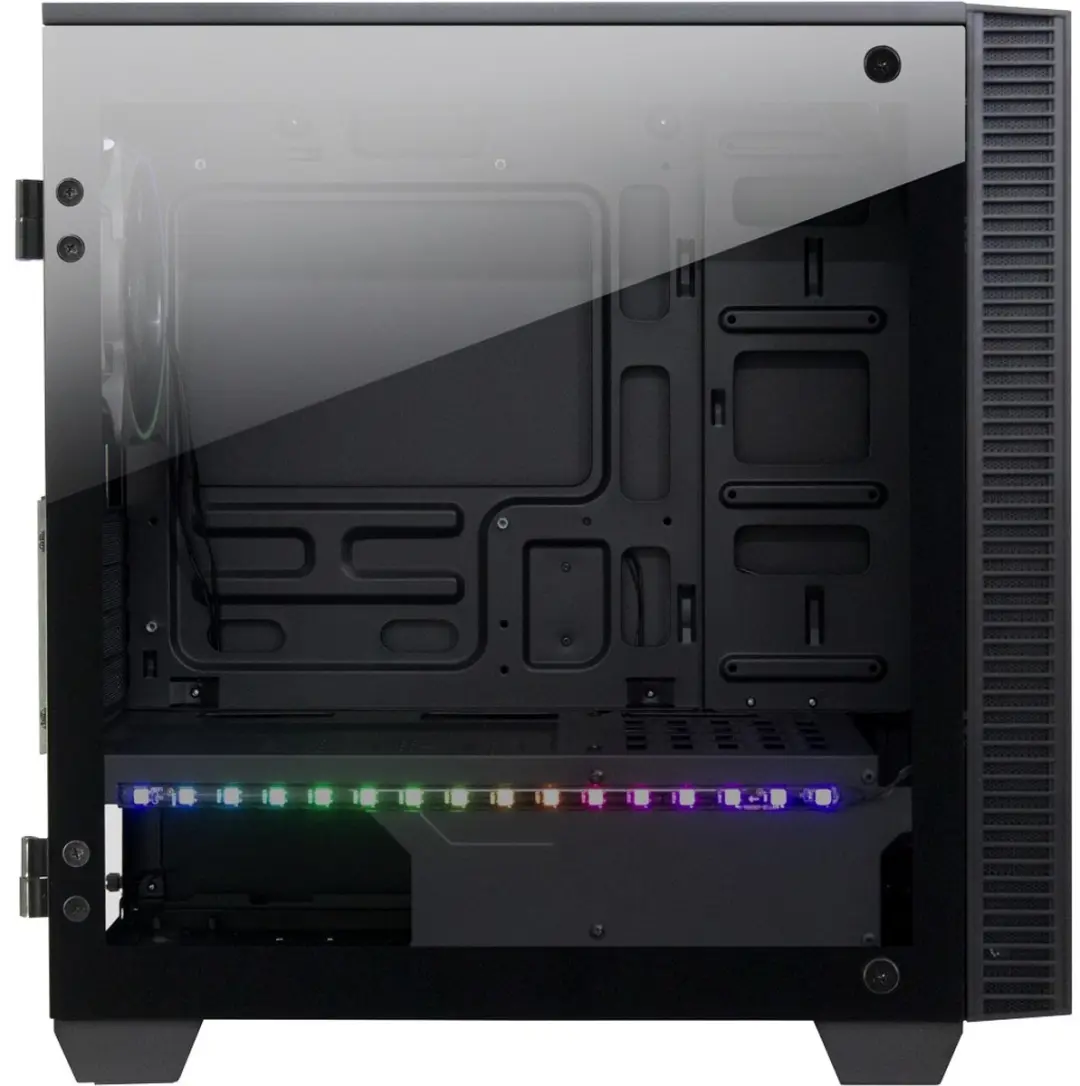 Intertech X-608 Infinity Micro Tower - 5x 2.5" 2x 3.5" - Zwart