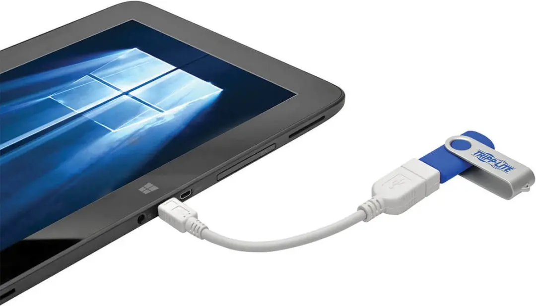 Tripp Lite U052-06N-WH Micro USB OTG Kabel - Wit