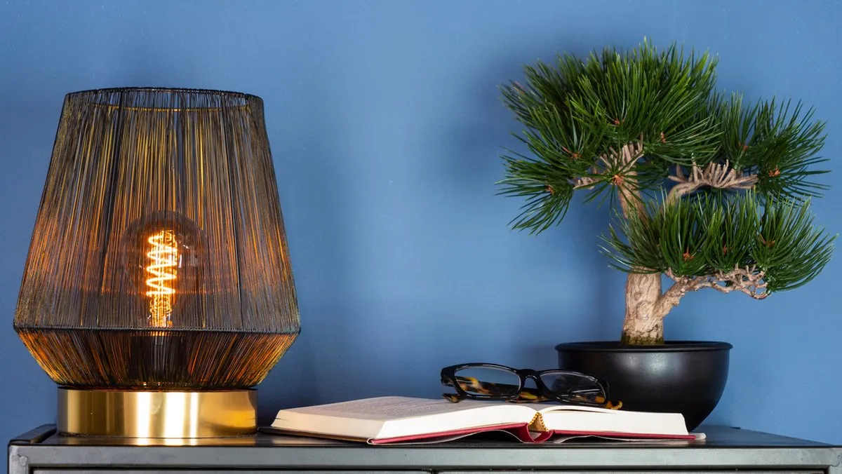 Eglo Escandidos Tafellamp E27 - 26 cm - Zwart/Goud - afbeelding 6 van 6
