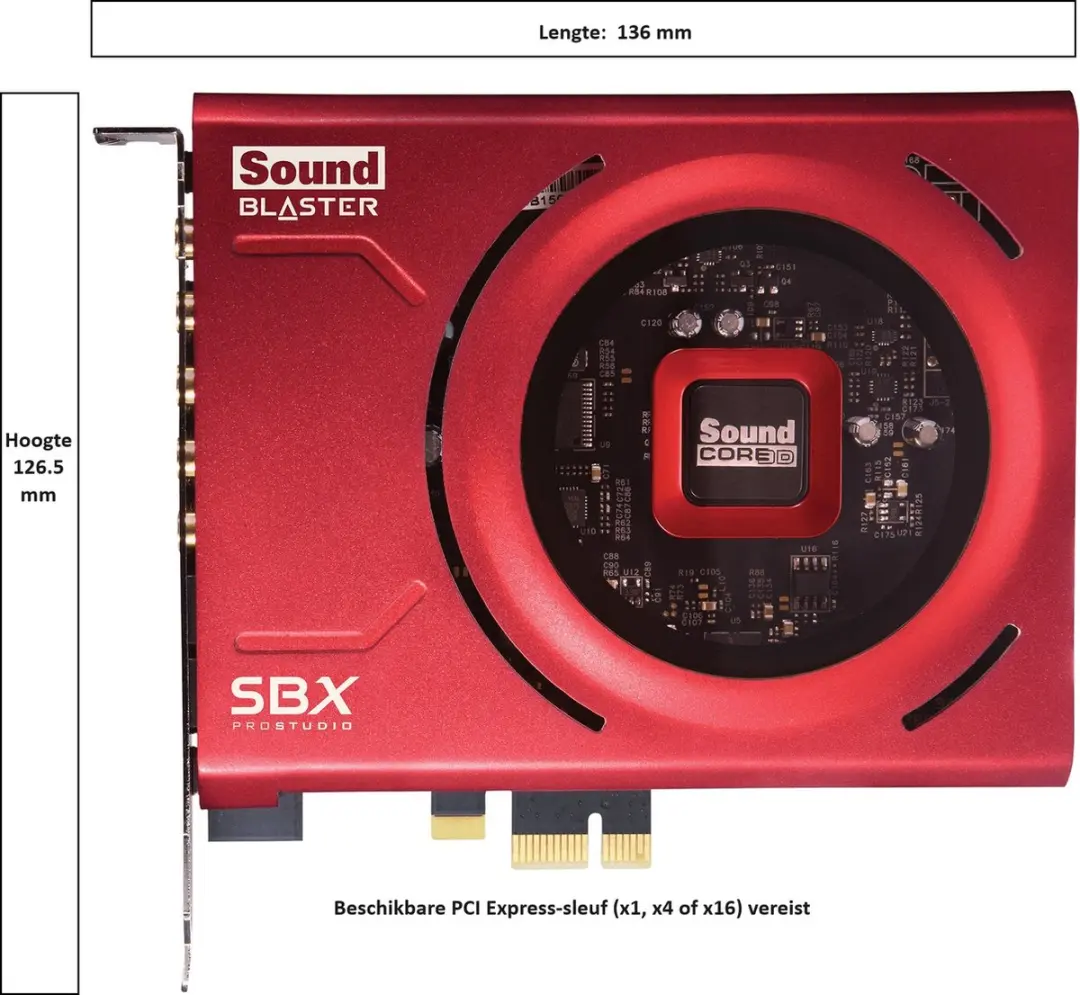 Creative Sound Blaster Z SE SB1500 PCI-Express Geluidskaart - 24bit/192kHz