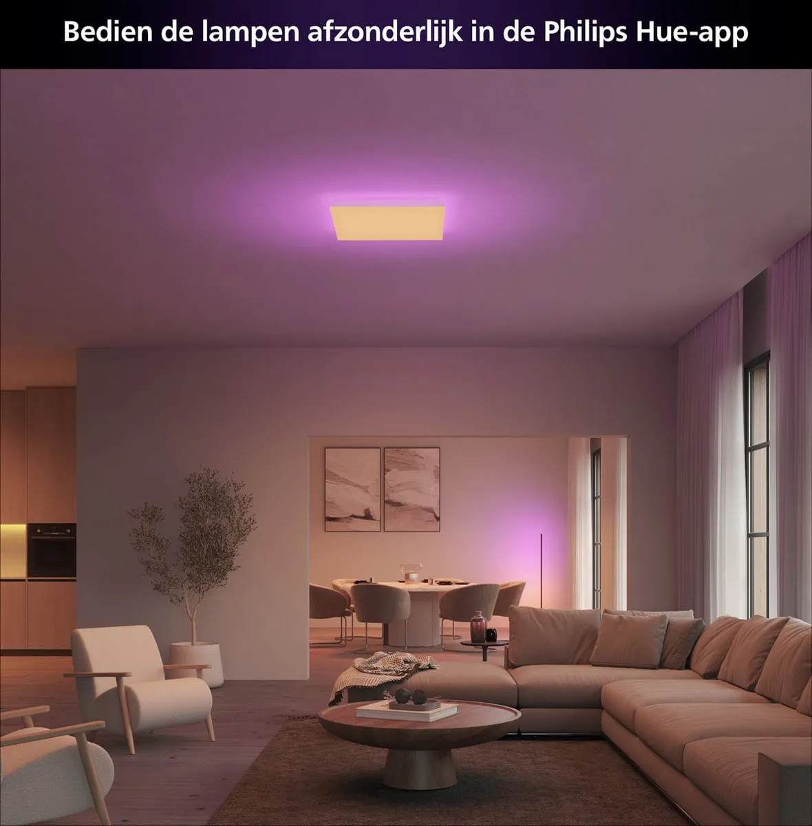 Philips Hue Datura Paneellamp - RGB/Wit