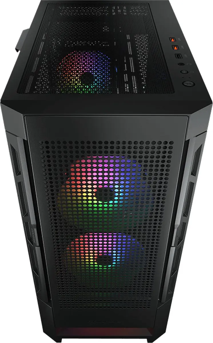 Cougar Gaming Airface CGR-5ZD1B-AIR-RGB Midi Tower - Zwart