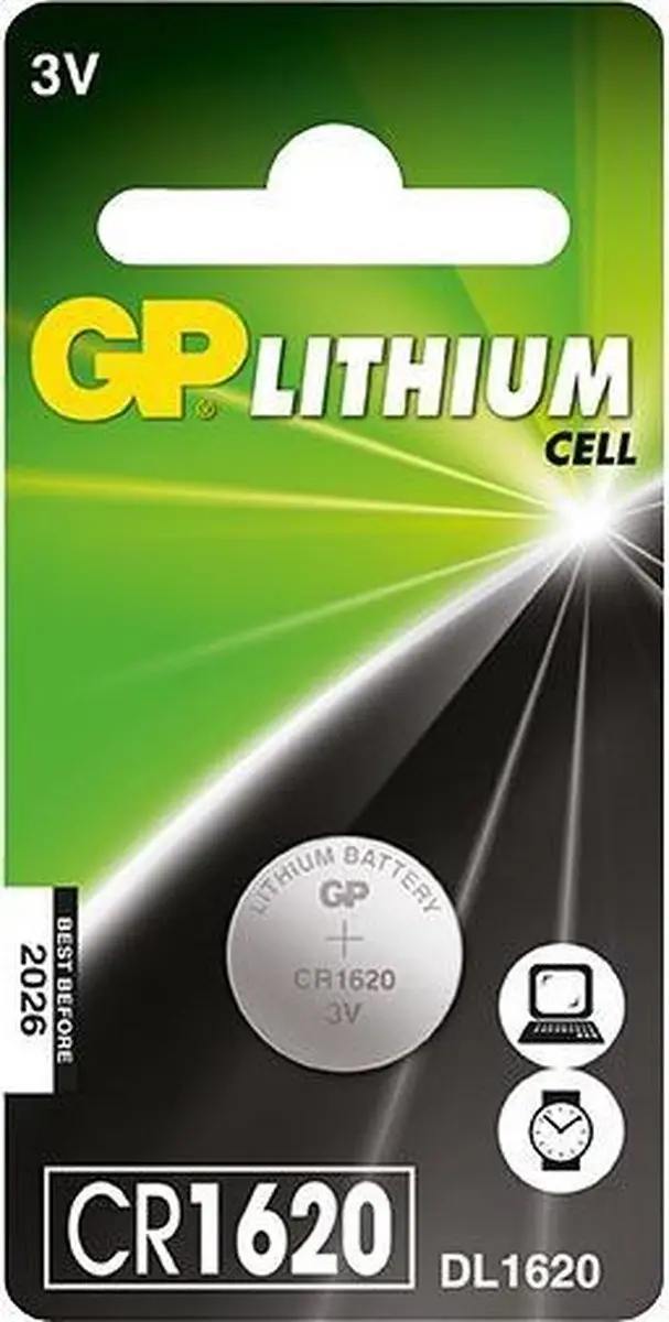 GP Lithium CR2016 Knoopcelbatterijen - 4 Stuks