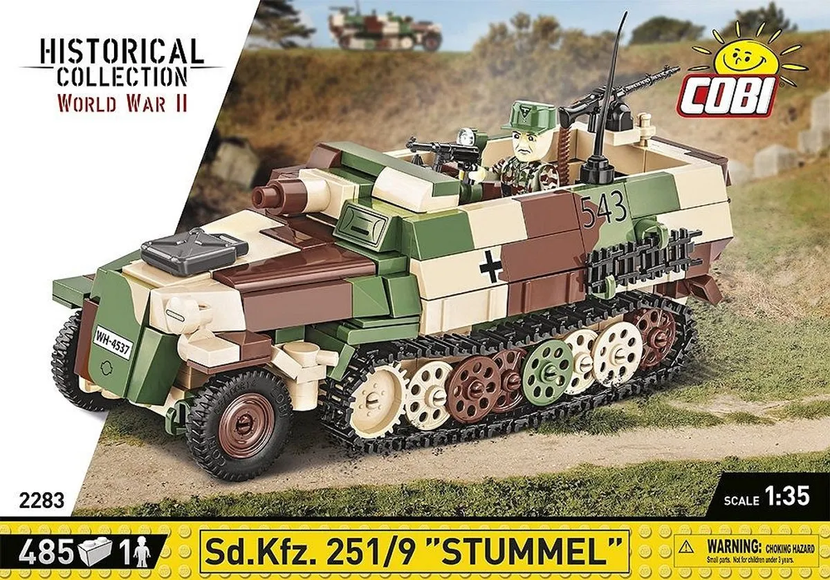 Cobi SD.KFZ.251/9 Stummel Bouwset 485-delig - Meerkleurig